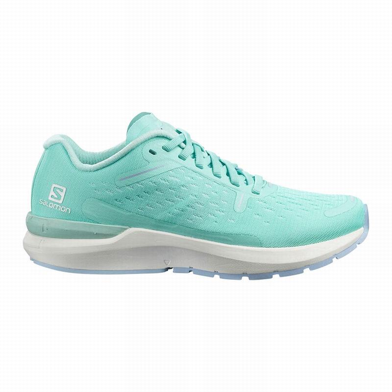 Salomon Singapore Womens Road Running Shoes - SONIC 4 BALANCE Brown Turquoise/White | 08546-ICYS